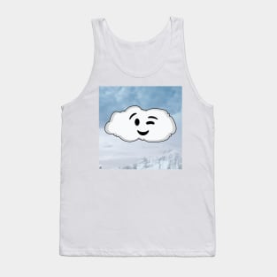 Fantasy White Cloud Wink His Eye Tank Top